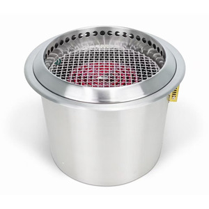 Barbecue sans fumée en acier inoxydable <span class=keywords><strong>doré</strong></span> rose, barbecue électrique ETL, barbecue coréen pour utilisation en restaurant - Product Image 2