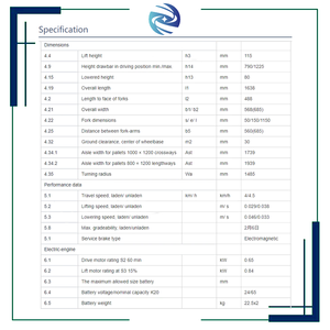 Venta Directa de Fábrica Carretilla Elevadora Eléctrica Pequeña con Batería de Iones de Litio de 48V-12Ah y Transpaletas Eléctricas de 2T y 3T - Product Image 6