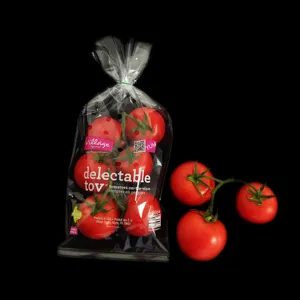 CPP/OPP Plastiktüte für Obst gemüse Tomaten verpackung Salat verpackung Kräuter hülle OEM Private Logo maßge schneiderte Plastiktüte