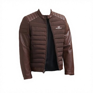 Veste d'hiver matelassée pour homme, col montant, fermeture éclair, personnalisable, de haute qualité, écologique et respirante, vente en gros - Product Image 3