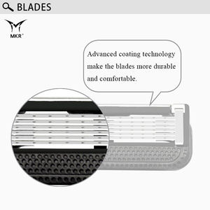 Fournitures de barbier de haute qualité en acier inoxydable Système à six lames Rasoir soudé par points pour hommes - Product Image 4