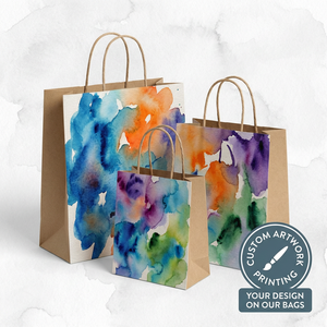 Bolsas de Compras de Papel Kraft con Logotipo para Ropa de Lujo, Bolsas de Regalo Reutilizables, Ecológicas y Reciclables con Cinta y Cuerda - Product Image 2