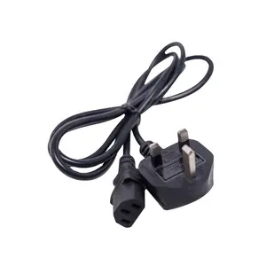 BS 1363 UK 3 Pin Plug AC Power Extension power supply cable extension