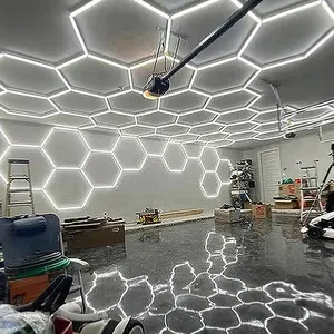 Car Washing Station Led Lights Commercial Led Light For Ceiling Garage Hexagon LED Lamps