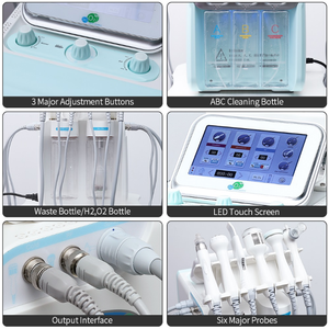 <b>Face</b> Cleaning High Frequency Facial Hydradermabrasion Machine Skin Tightening Whitening Water Oxygen Jet Facial Machine - Product Image 6