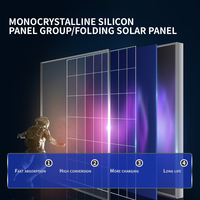 Générateur solaire 12000W, système d'alimentation solaire mobile monté sur remorque avec mât télescopique