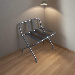 Porte-bagages pliant En kim loại Chrome chambre một coucher d'hotel categorie de meubles d'hotel porte-valise pliant En acier - Product Image 2