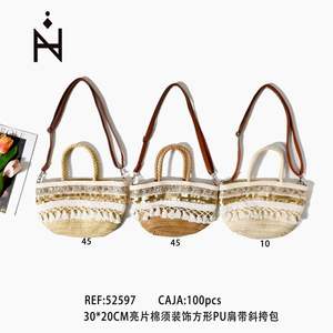 BOLSO Bandolera de PU con Lentejuelas y Flecos, 30x20cm - Product Image 2