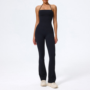 Body da donna personalizzato Under Lulu, senza cuciture, con scollo <span class=keywords><strong>all</strong></span>'americana, a gamba svasata, modellante, per allenamento, a prova di squat, per <span class=keywords><strong>palestra</strong></span> - Product Image 2