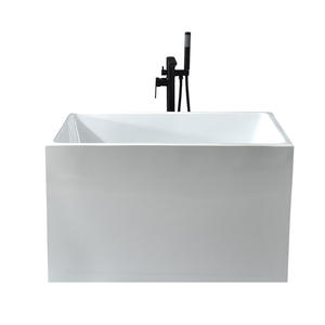 Bañera pequeña de Inmersión Profunda, bañera pequeña independiente de estilo japonés, bañera de acrílico de 0,9-1,3 M, bañera de inmersión cuadrada - Product Image 4