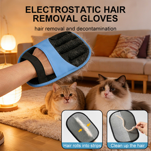 New Design Animal Fur Removal Tool Upgraded Five-Finger Electrostatic Pet Hair Glove <b>for</b> <b>Bed</b> Mat <b>Sofa</b> - Product Image 6