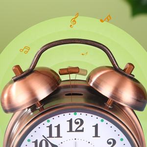 Réveil en matériau ABS de 4 pouces de style vintage Réveil de bureau de voyage à la mode avec anneau d'affichage à l'aiguille <span class=keywords><strong>Prix</strong></span> compétitif - Product Image 2