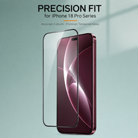 Protection d'écran en verre trempé anti-éclats haute transparence résistante aux chutes pour iPhone 18 17 16 15 14 13 12 Pro Max