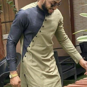 2025 nuevo traje de estilo africano para <span class=keywords><strong>hombres</strong></span>, moda a juego de colores con <span class=keywords><strong>modelos</strong></span> de explosión transfronterizos, tejido para primavera - Product Image 2