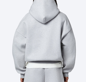 Sweat-shirt à capuche pour homme avec logo personnalisé, épais, avec poches, doux et respirant, coupe ample et grande taille - Product Image 6