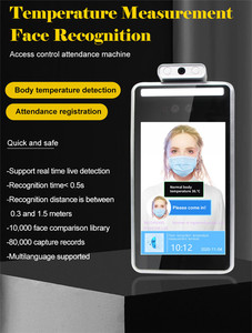 Sensor de detección de temperatura de reconocimiento facial, terminal de sistema de asistencia de tiempo, Cuerpo Humano - Product Image 4