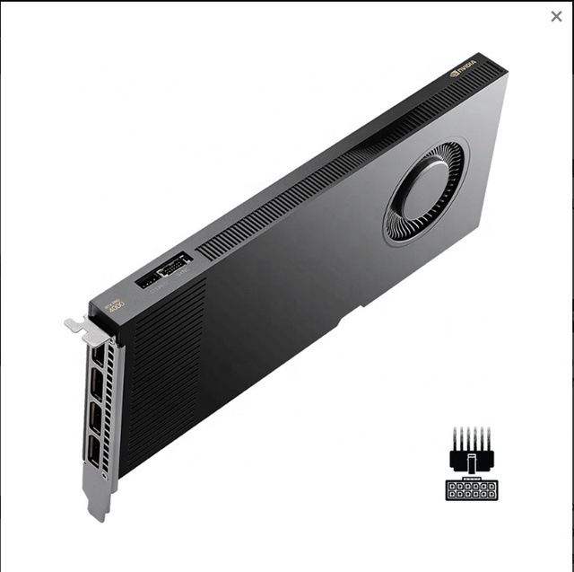 RTX Pro4000 Blackwell AI GPU 24GB GDDR7 ECC PCIe 5.0 Fan-Cooled Workstation with 432GB/s Bandwidth New Product