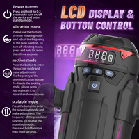 Masturbateur automatique professionnel pour hommes avec 9 fonctions de succion, de poussée, de rotation et de chauffage, écran LCD, jouet sexuel pour hommes