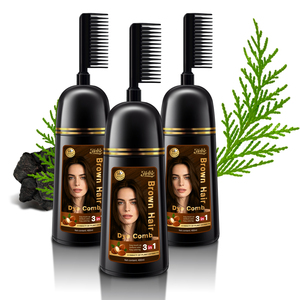 Crema Colorante Semipermanente per <span class=keywords><strong>Capelli</strong></span> Marrone Scuro Facile da Usare a Casa, con Estratti Vegetali Naturali, Lunga Durata, Colore Caffè, per Tutti i Tipi di <span class=keywords><strong>Capelli</strong></span> - Product Image 3