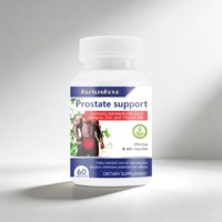 Capsules de soutien de la prostate avec extraits de plantes, zinc et vitamine B6 pour la santé reproductive et l'immunité des hommes adultes (60 capsules)