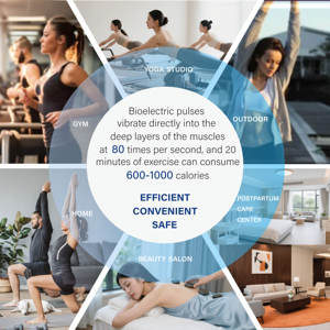 Produits de fitness intelligents Short unisexe professionnel pour brûler les graisses 10 Abs Ios App Batterie rechargeable étanche Couleur personnalisée - Product Image 5