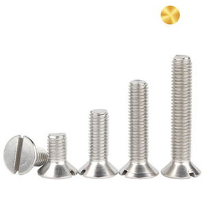 1/<span class=keywords><strong>4</strong></span> 1/8 3/16 7/32 BS Vis mécaniques à tête plate/fraisée fendue de 450 pouces - Product Image 5