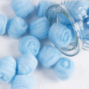 Boules de coton colorées en vrac pour le maquillage du visage, enlèvement de vernis à ongles, usage domestique - Product Image 4