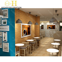 Diseño de Barra de Bar Comercial de Lujo, Muebles de Panadería Modernos de Madera, Vitrinas Personalizadas para Cafetería