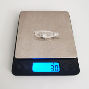 R-8256 trên bên phải 40mm 3G Popper thu hút Topwater không có bức tranh Thu hút câu cá khoảng trống ABS trong suốt mồi nhựa cứng mồi - Product Image 3