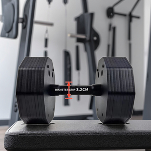 Haltères en acier réglables Uport, capacité de <span class=keywords><strong>12</strong></span> à 110 kg, nouveau design, type à insertion, pour usage domestique, augmentation de 1 kg, exercices musculaires des bras - Product Image 3