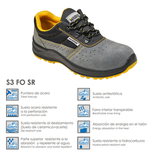 Scarpa antinfortunistica Maurer S1 modello Sveva traspirante con suola e puntale antiperforazione, taglia 37. - Product Image 3