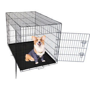 Lồng thú cưng thép mạ kẽm hai cửa, gấp gọn, xếp chồng được, dùng trong nhà và ngoài trời, bán buôn trực tiếp, dành cho chó nhỏ. - Product Image 2