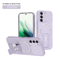 Étui de téléphone portable flexible en TPU de couleur vive Lichicase avec support portable pour Redmi A7 Pro Poco M8 Pro, coque arrière personnalisée