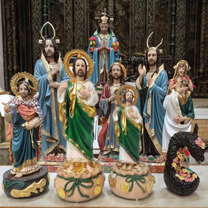 Statua di <span class=keywords><strong>San</strong></span> Giuda Taddeo in Resina da 8 Pollici, Souvenir Cristiano, Figurina Decorativa per Casa, Regalo Personalizzabile - Product Image 5