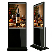 Pantalla LCD Interactiva Táctil para Interiores, Señalización Digital de Pie para Publicidad, Venta al Por Mayor