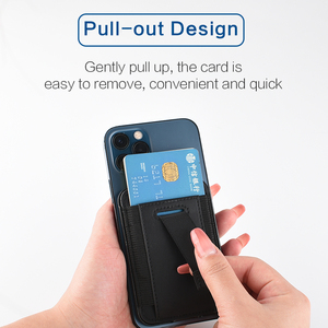 Portatarjetas DE CRÉDITO magnético con bloqueo RFID azul Vintage de la mejor calidad, etiqueta privada personalizable hecha de Material de PU, cierre de Clip - Product Image 5