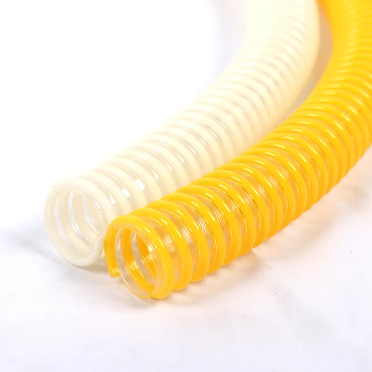 Hitze beständiger PVC-Saug schlauch PVC-Spiral schlauch pu Luftkanal schlauch für Atemschutz masken Straßen strahl maschine