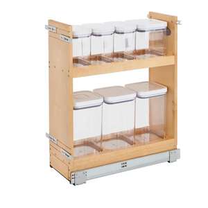 Panier organisateur de cuisine en bois carré durable avec amélioration du rangement Fabriqué au Vietnam - Product Image 5