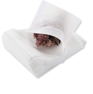 Sacs jetables en tissu non tissé biodégradable de qualité alimentaire pour thé et épices, avec cordon de serrage, vente en gros d'usine - Product Image 1