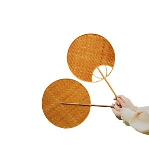 Bamboo Round Fan Handheld Traditional Chinese Style Portable Summer Cooling Fan - Product Image 5