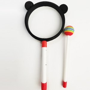 Cute Panda 6-Inch Hand <b>Drum</b> Toy with Plastic Stick Educational Musical Toy for Kids Wholesale Orff Musical Percussion Instrument - Product Image 5
