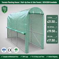 Serre tunnel 3x1x2m pour la culture de tomates, structure galvanisée, bâche en PE, protection UV, résistante à l'eau, faible coût, rendement élevé