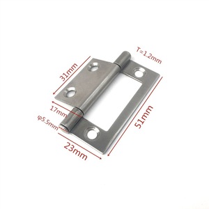 Stainless Steel Sub-Mother <b>Shutter</b> Hinge Non-Mortise Flush Hinge Hardware Folding Hinge for Doors Windows and Hotels - Product Image 5