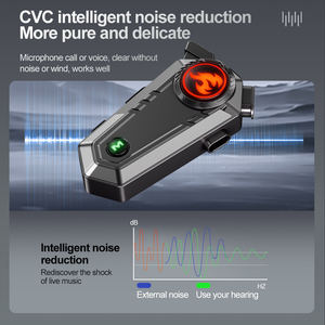 Intercomunicador Bluetooth para casco de motocicleta C9 para motocicletas Touring | Auriculares de bicicleta de conductor y <span class=keywords><strong>pasajero</strong></span> de comunicación en tiempo real de 500m - Product Image 2