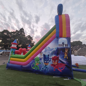 Yuedong Scivolo Gonfiabile, Castello Gonfiabile, Parco Giochi a Tema <span class=keywords><strong>Cartoni</strong></span> Animati, Doppia Pista di Arrampicata, Scivolo Asciutto - Product Image 5