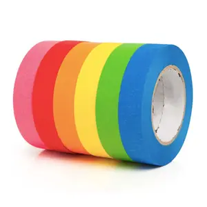 Heat Resistant UV 14 Days Blue Crepe Paper Painters Masking Tape for Wall Window Decoration
