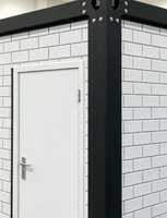 Maison préfabriquée modulaire imitation brique - Économe en énergie et étanche, personnalisable pour garde-bouillon, dortoir et entrepôt