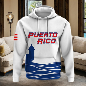Puerto <span class=keywords><strong>Rico</strong></span> 3D Digital Impreso Sudadera con capucha de gran tamaño Bandera Sudadera para hombres y mujeres Unisex Adulto Puerto <span class=keywords><strong>Rico</strong></span> Bandera Ropa - Product Image 5