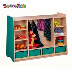 Meuble à chaussures créatif non toxique pour maternelle avec organisateur, mobilier d'<span class=keywords><strong>occasion</strong></span> pas cher pour garderie - Product Image 3