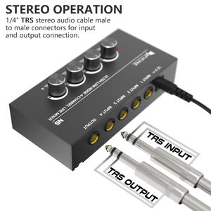 Table de mixage audio professionnelle alimentée <span class=keywords><strong>Fifine</strong></span> N5, amplificateur audio 4 canaux, mini amplificateur, amplificateurs stéréo - Product Image 4